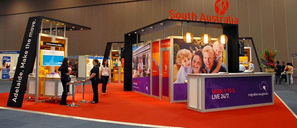 South Australia exhibition stand at Careers Expo, Sydney