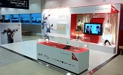 Airport promotion display construction